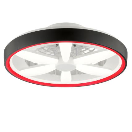 Brilliant - LED RGBW Dimbare plafondventilator met een licht GAIANO LED/48W/230V 2700-6500K zwart + afstandsbediening