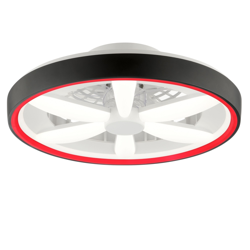Brilliant - LED RGBW Dimbare plafondventilator met een licht GAIANO LED/48W/230V 2700-6500K zwart + afstandsbediening