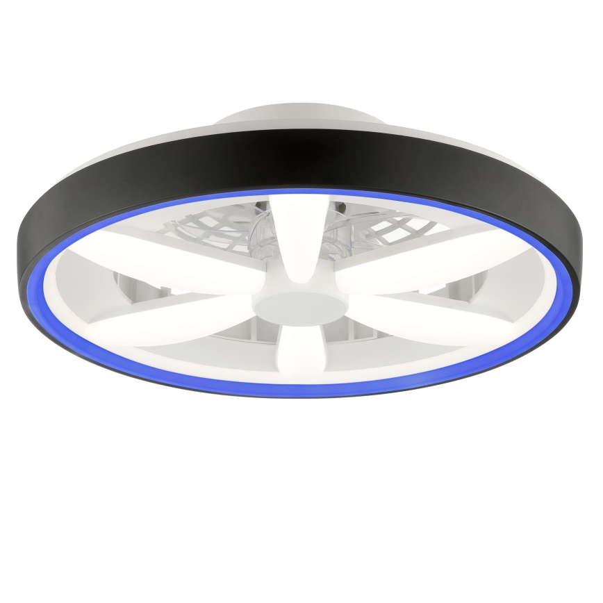 Brilliant - LED RGBW Dimbare plafondventilator met een licht GAIANO LED/48W/230V 2700-6500K zwart + afstandsbediening