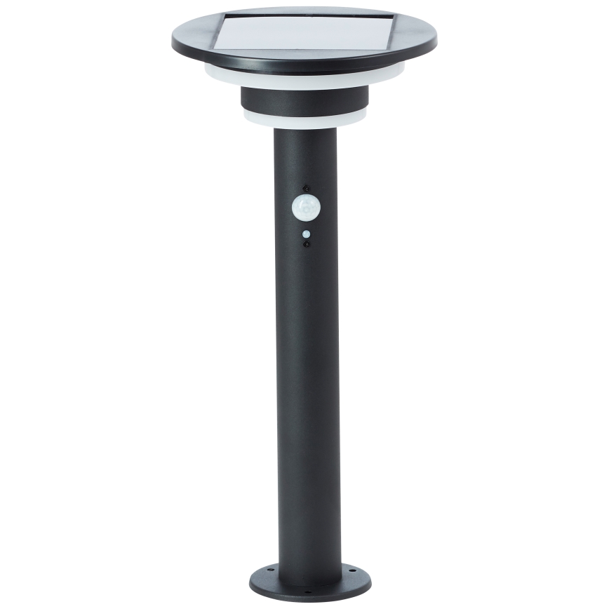 Brilliant - LED Solar lamp met sensor GARVINA LED/3W/3,7V 45 cm IP44 zwart