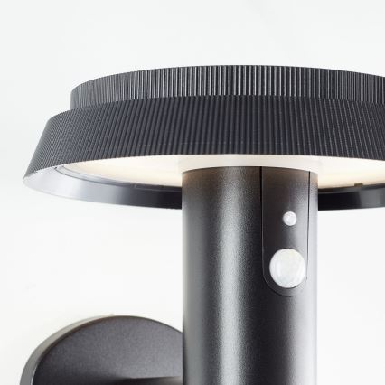 Brilliant - LED Solar wandlamp met sensor ALVERO LED/4W/3,7V IP44