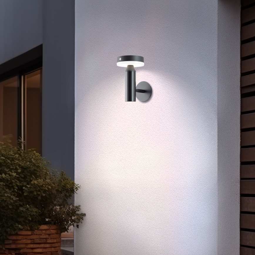 Brilliant - LED Solar wandlamp met sensor MAGUA LED/4W/3,7V 2000 mAh IP44