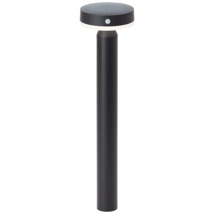 Brilliant - LED Zonne-energie lamp met sensor MAGUA LED/4W/3,7V 2000 mAh 50,2 cm IP44 zwart