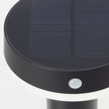 Brilliant - LED Zonne-energie lamp met sensor MAGUA LED/4W/3,7V 2000 mAh 50,2 cm IP44 zwart