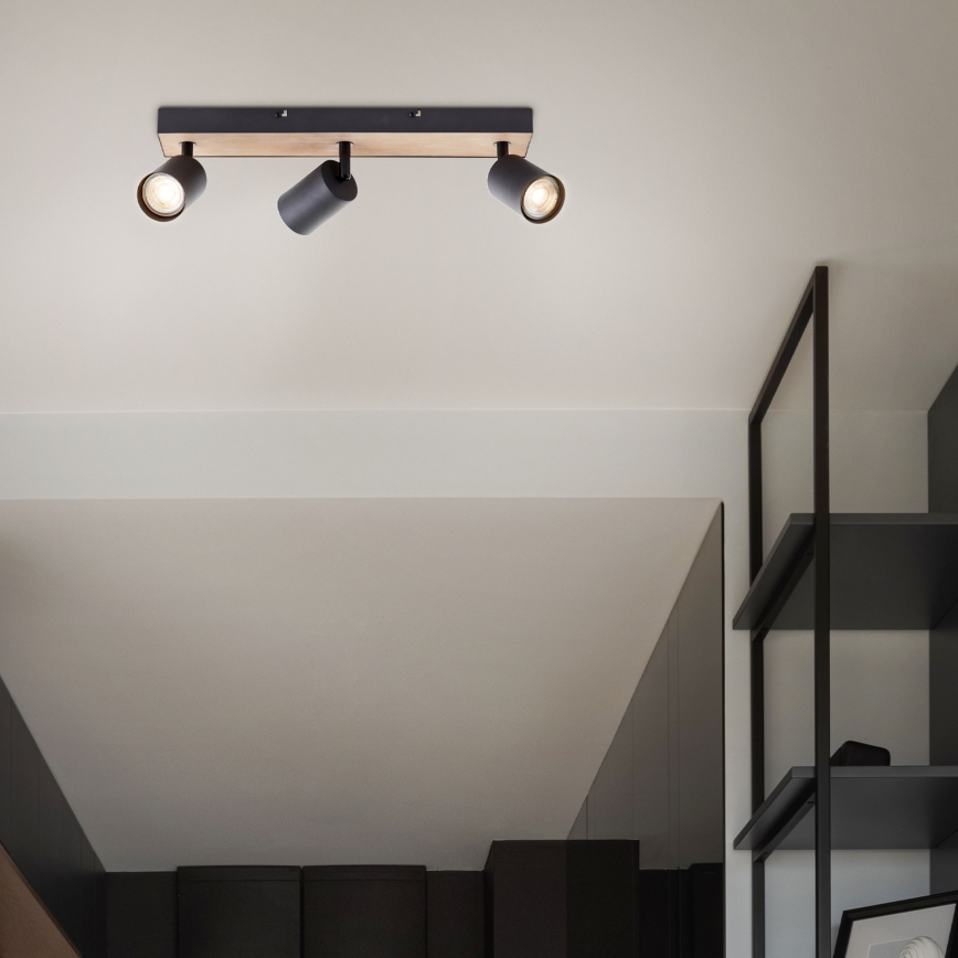 Brilliant - LED Spot JELLO 3xGU10/4,5W/230V grenen - FSC gecertificeerd