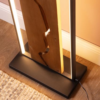 Brilliant - LED Vloerlamp THUNDER LED/18W/230V grenen