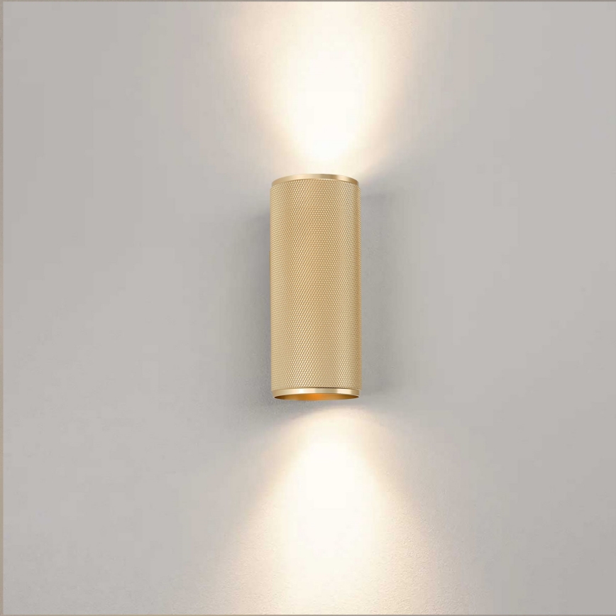 Brilliant - LED wand verlichting MARTY 2xGU10/5W/230V goud