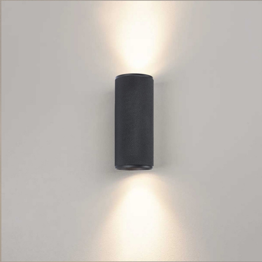 Brilliant - LED wand verlichting MARTY 2xGU10/5W/230V zwart