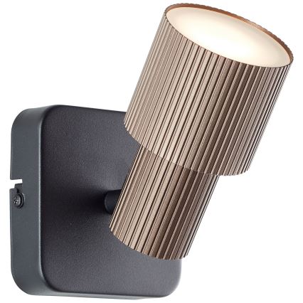 Brilliant - LED Wandspot CADIZ 1xGU10/5W/230V brons