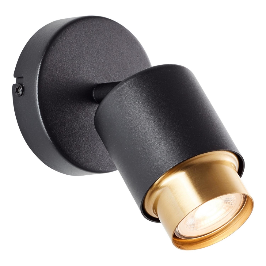 Brilliant - LED-wandspot COVELO 1xGU10/5W/230V zwart/goud