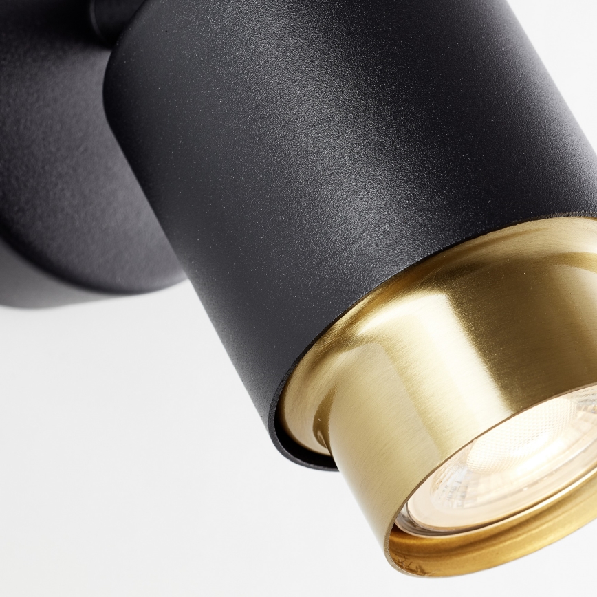 Brilliant - LED-wandspot COVELO 1xGU10/5W/230V zwart/goud