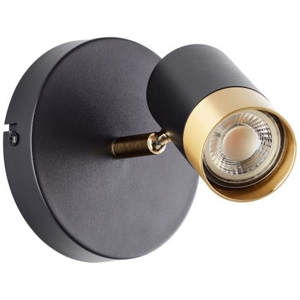 Brilliant - LED wandspot VIGOLO 1xGU10/5W/230V zwart/goud