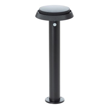 Brilliant - LED Zonne-energie lamp met sensor ALVERO LED/4W/3,7V 2000 mAh 50 cm IP44 zwart