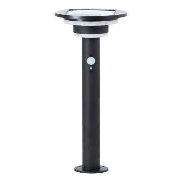 Brilliant - LED Zonne-energie lamp met sensor GARVINA LED/3W/3,7V 2000 mAh 45 cm IP44 zwart