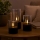 Brilliant - Lot de 3 bougies LED BOUGIE LED/2xAA IP44 noir/fumé