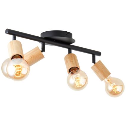 Brilliant - Luminaire à spots 4xE27/28W/230V bambou