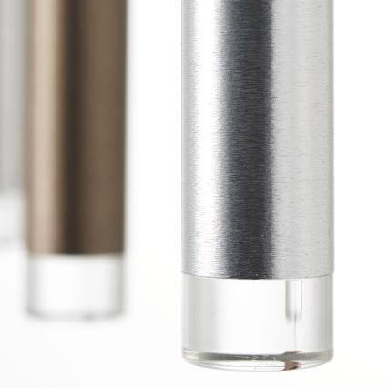 Brilliant - LED Lustre dimmable suspendu sur câble CEMBALO LED/32W/230V chrome mat/noir/marron