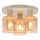 Brilliant - Opbouwplafondlamp LYSKA 3xE27/20W/230V Ø 31 cm crème/rookbeige