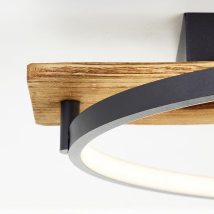 Brilliant - Dimbare LED-plafondlamp PIRUS LED/30W/230V 30x70 cm rubberhout