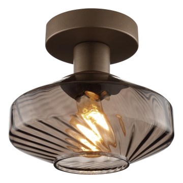 Brilliant - Plafondlamp LYN 1xE27/20W/230V Ø 28 cm bruin/rookbruin