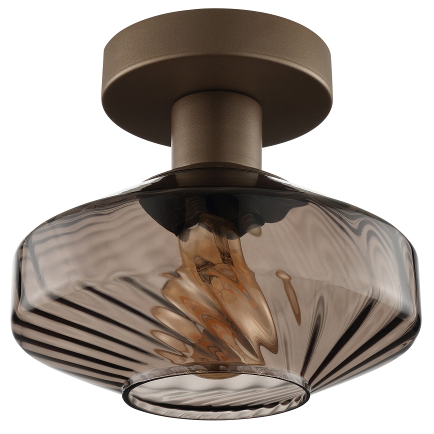 Brilliant - Plafondlamp LYN 1xE27/20W/230V Ø 28 cm bruin/rookbruin
