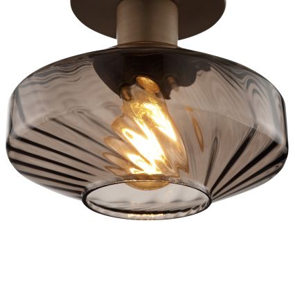 Brilliant - Plafondlamp LYN 1xE27/20W/230V Ø 28 cm bruin/rookbruin