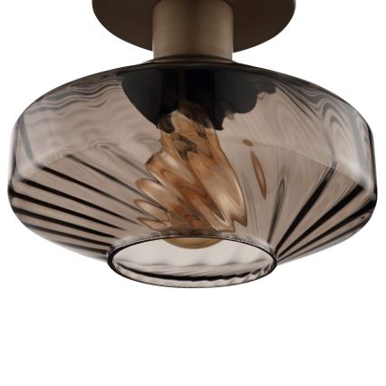 Brilliant - Plafondlamp LYN 1xE27/20W/230V Ø 28 cm bruin/rookbruin