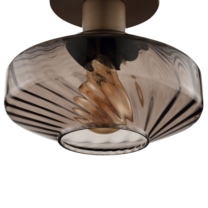 Brilliant - Plafondlamp LYN 1xE27/20W/230V Ø 28 cm bruin/rookbruin