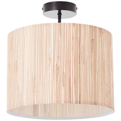 Brilliant - Plafondlamp WIMEA 1x E27/52W/230V Ø 30 cm zwart/beige