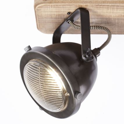 Brilliant - Plafondspot CARMEN WOOD 3xGU10/5W/230V bruin