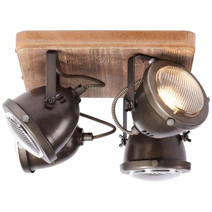 Brilliant - Plafondspot CARMEN WOOD 4xGU10/5W/230V eucalyptus