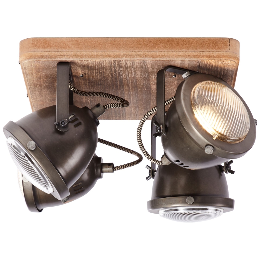Brilliant - Plafondspot CARMEN WOOD 4xGU10/5W/230V eucalyptus