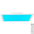 Brilliant - Plafonier RGBW à intensité variable ABIE LED/24W/230V 2700-6500K + télécommande