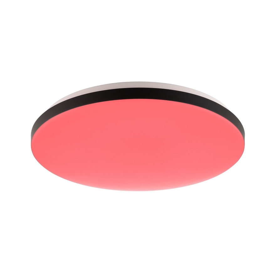 Brilliant - Plafonier RGBW à intensité variable LIVIO LED/20W/230V 3000-6500K d. 49 cm noir + Télécommande