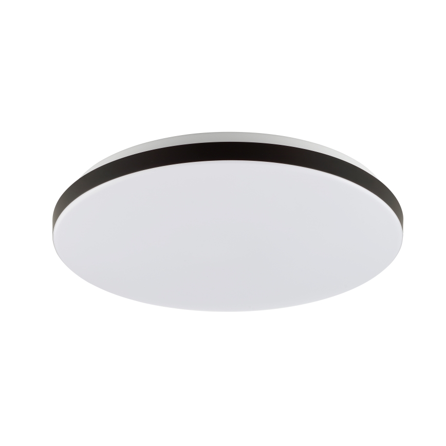 Brilliant - Plafonier RGBW à intensité variable LIVIO LED/20W/230V 3000-6500K d. 49 cm noir + Télécommande