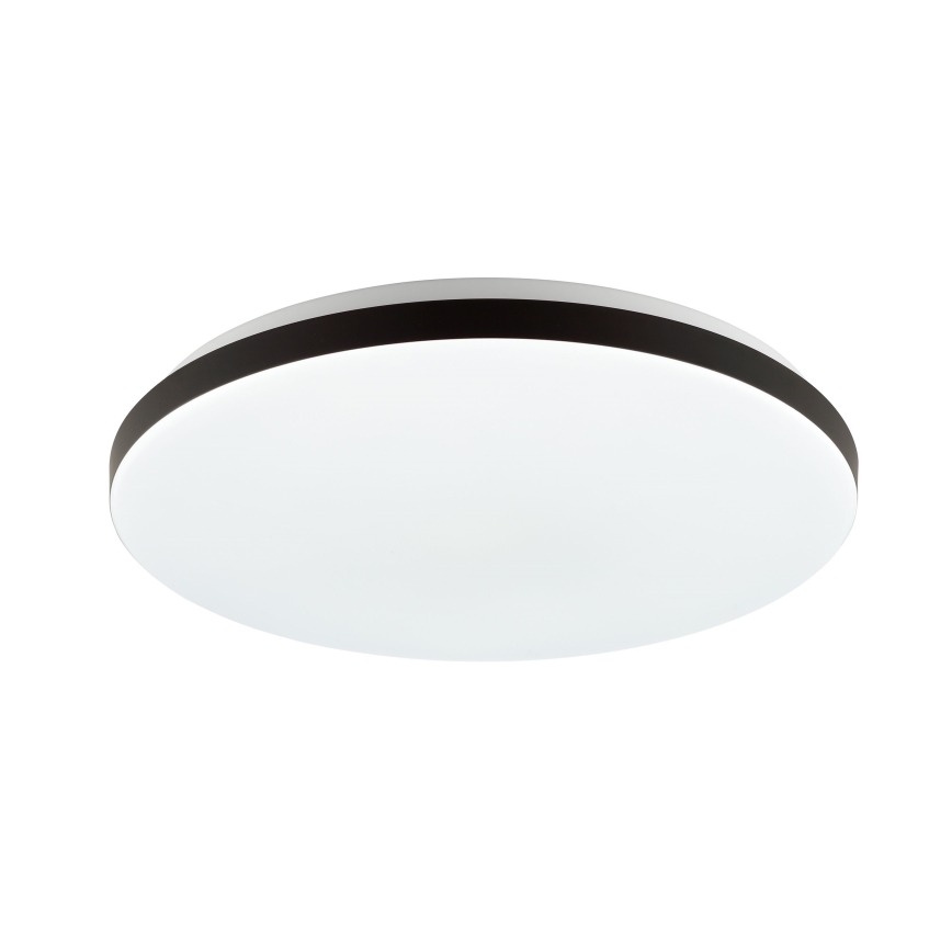 Brilliant - Plafonier RGBW à intensité variable LIVIO LED/20W/230V 3000-6500K d. 49 cm noir + Télécommande