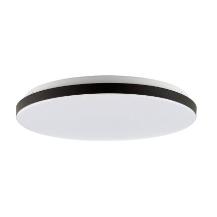 Brilliant - Plafonier RGBW à intensité variable LIVIO LED/20W/230V 3000-6500K d. 49 cm noir + Télécommande