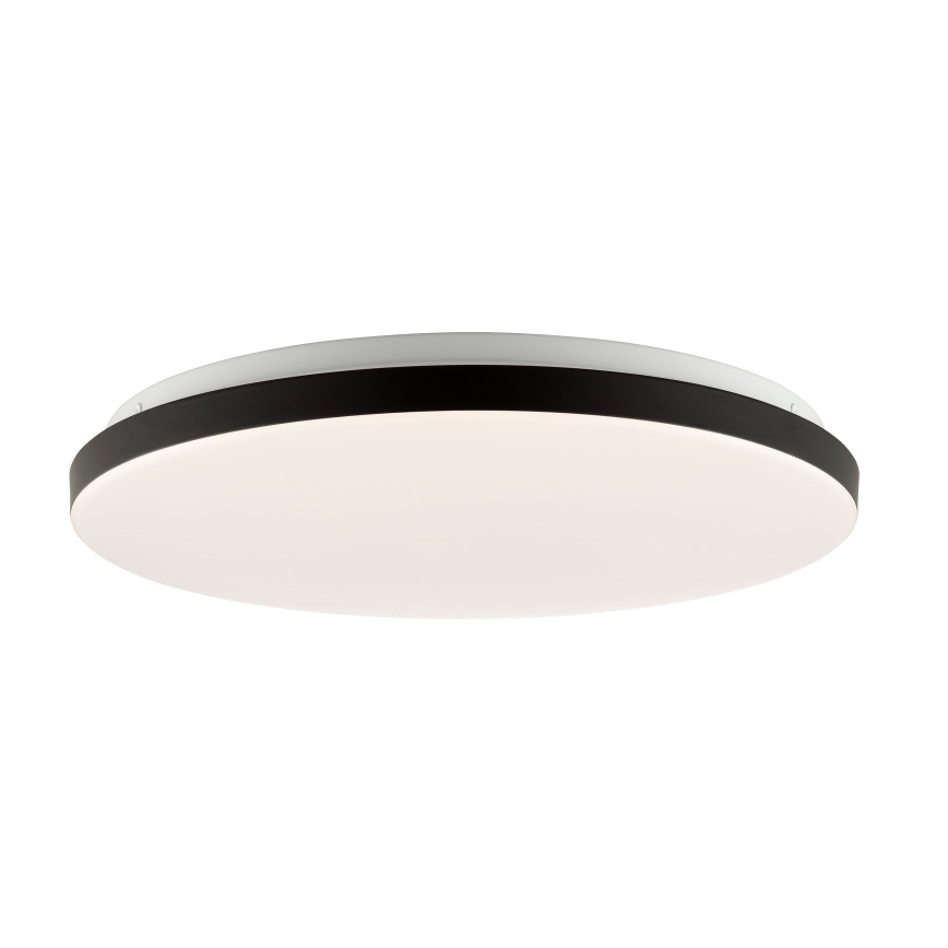 Brilliant - Plafonier RGBW à intensité variable LIVIO LED/20W/230V 3000-6500K d. 49 cm noir + Télécommande