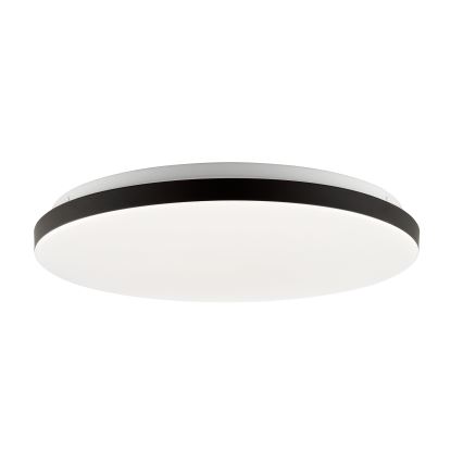Brilliant - Plafonier RGBW à intensité variable LIVIO LED/20W/230V 3000-6500K d. 49 cm noir + Télécommande
