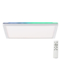 Brilliant - Plafonier RGBW à intensité variable SALTERY LED/20W/230V 3000-6500K + télécommande