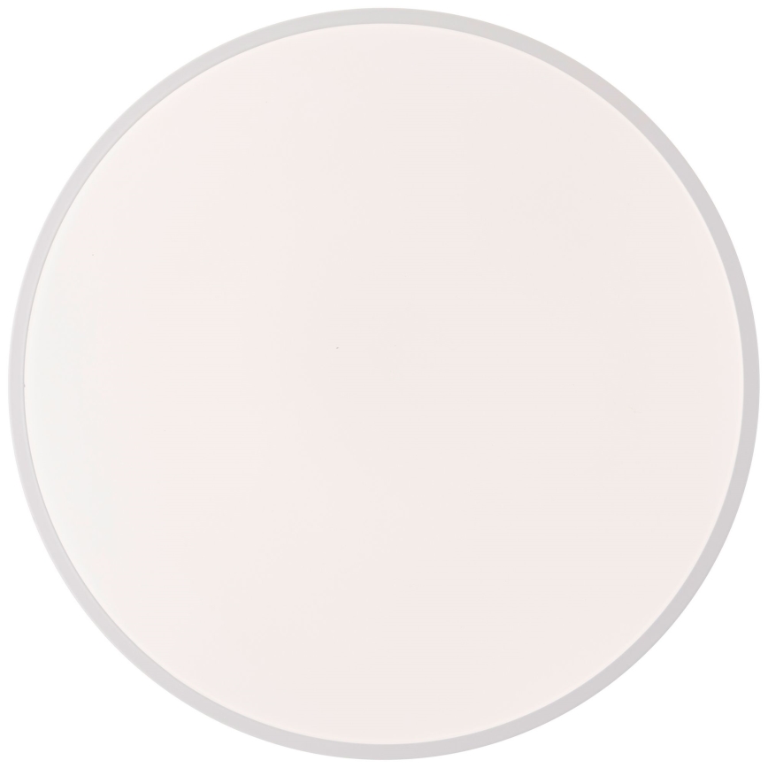 Brilliant - Plafonnier à intensité variable BAARLO LED/36W/230V 3000-6500K d. 50 cm blanc/figuier caoutchouc + Télécommande