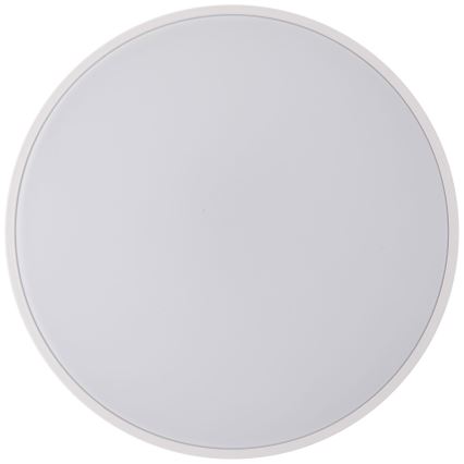 Brilliant - Plafonnier à intensité variable BAARLO LED/36W/230V 3000-6500K d. 50 cm blanc/figuier caoutchouc + Télécommande