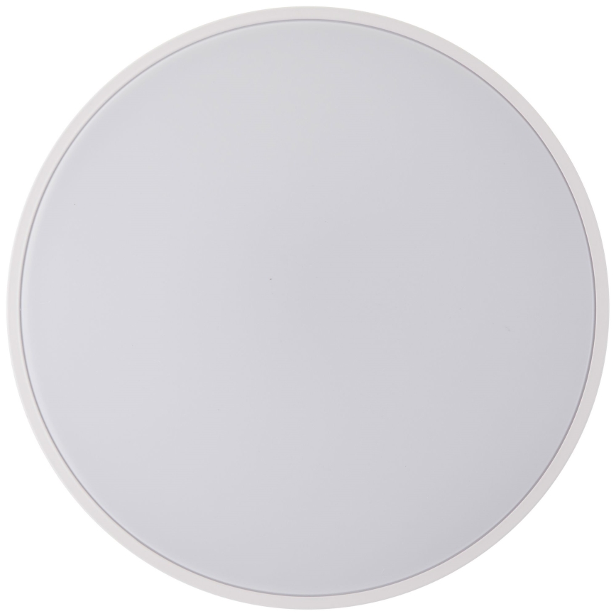 Brilliant - Plafonnier à intensité variable BAARLO LED/36W/230V 3000-6500K d. 50 cm blanc/figuier caoutchouc + Télécommande
