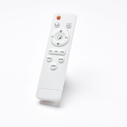Brilliant - Plafonnier à intensité variable BAARLO LED/36W/230V 3000-6500K d. 50 cm noir/figuier caoutchouc + télécommande - FSC certifié