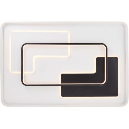Brilliant - Plafonnier à intensité variable BARDEN LED/57W/230V 3000-6800K 60x90 cm blanc + Télécommande