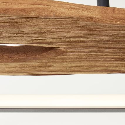 Brilliant - Plafonnier à intensité variable CHAUMONT LED/48W/230V figuier caoutchouc - FSC certifié