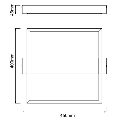 Brilliant - Plafonnier à intensité variable LONEOS LED/24W/230V 3000K 45x40 cm