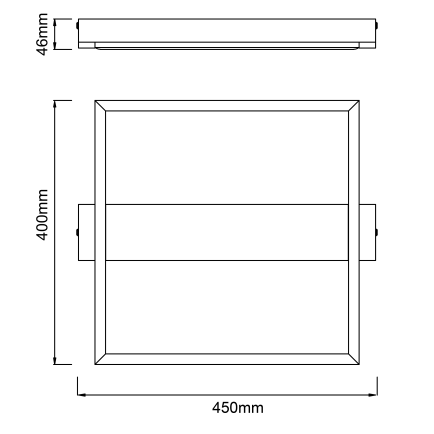 Brilliant - Plafonnier à intensité variable LONEOS LED/24W/230V 3000K 45x40 cm