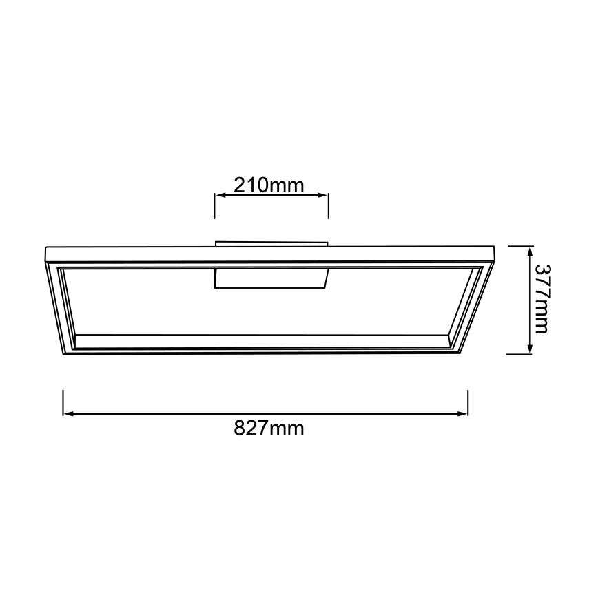 Brilliant - Plafonnier DELGROSSO LED/24W/230V 3000K chêne