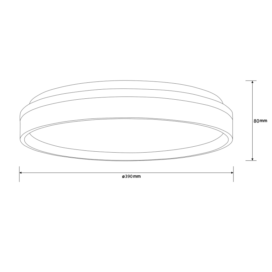 Brilliant - Plafonnier KALMAR LED/26W/230V 3000K d. 39 cm blanc